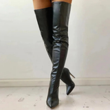 Valyra | Over-The-Knee Pointed Heel Boots
