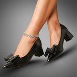 Calyra | Sculpted Block Heel Pumps