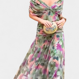 Alondra | Floral Pleated Maxi Dress