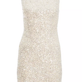 Luminae | Sequin Bow Mini Dress Radiant Statement Elegance