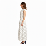 Valentina Colette | Polkadot Pleated Maxi Dress