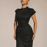 Arlienne | Lace Up Back Flowing Maxi Gown