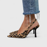 Naomi | Leopard Slingback Stiletto Heels