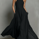 Noémi | Linen Halter Maxi Dress