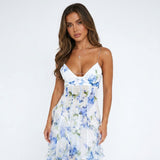 Eliora Soleil | Floral Corset Maxi Wedding Guest Dress