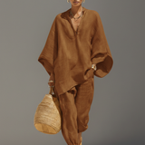 Esmira | Textured Asymmetric Two-Piece Set
