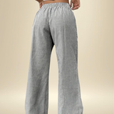 Tatienne | Wide Leg Pants Elastic Waist Drawstring