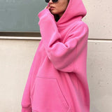 Cloud Lounge | Oversized Polar Fleece Hoodie with Kangaroo Pocket