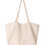 Pure Carry | Minimal Soft Leather Tote with Large Capacity