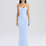 Malu | Mesh Corset & Maxi Skirt Set