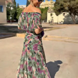 Camila | Watercolor Floral Maxi Dress
