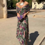 Camila | Watercolor Floral Maxi Dress