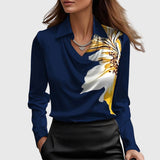 Liora | Pleated Satin Blouse