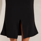 Silhouette Form | Square Neck Bodycon Midi Dress