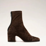 Navora | Square Toe Mid Calf Boots Integrated Heel