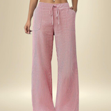 Tatienne | Wide Leg Pants Elastic Waist Drawstring