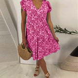Evangeline | Garden Floral Tiered Mini Dress