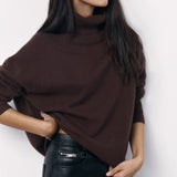 Rouge Comfort | Oversized Turtleneck Knit Sweater