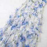 Eliora Soleil | Floral Corset Maxi Wedding Guest Dress
