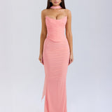 Malu | Mesh Corset & Maxi Skirt Set