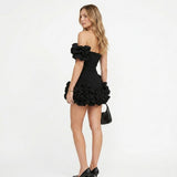 Portia | Floral Ruched Mini Dress