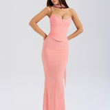 Malu | Mesh Corset & Maxi Skirt Set