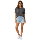 Ravelle | Distressed Denim Hot Pants High Waist Rolled Hem