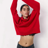 Rouge Comfort | Oversized Turtleneck Knit Sweater