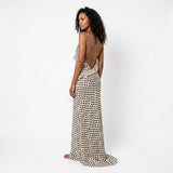 Roselia | Polka Dot Maxi Dress with Spaghetti Straps