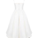 Arabella | Satin Sweetheart Corset Midi Dress