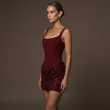 Valencia Éclat | Sequin Corset Mini Dress