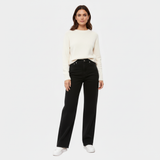 Evarisse | Relaxed Fit Denim Pants High Waisted Straight Wide Leg