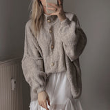Marielle | Oversized Button Front Knit Cardigan
