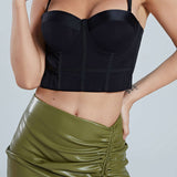Noctivelle | Mesh Bustier Underwire Structured Top