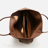 Elara Weave | Handwoven Leather Tote with Large Capacity