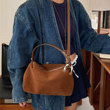 Terra Suede | Soft Suede Shoulder and Crossbody Bag with Zip Closure