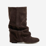 Brunelle | Slouchy Knee High Boots Hidden Lift Comfort