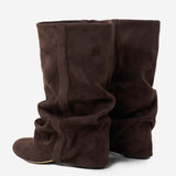 Brunelle | Slouchy Knee High Boots Hidden Lift Comfort