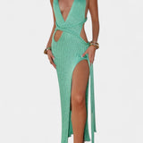 Serenelle | Knit Belted Dress Sculpted Relaxed Elegance