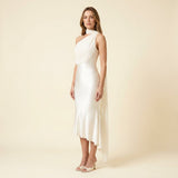 Celestine Amoura | One Shoulder Wedding Guest Midi Dress