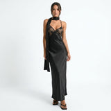 Éliane Noire | Cowl Neck Wedding Guest Maxi Dress