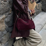 Terra Suede | Soft Suede Shoulder and Crossbody Bag with Zip Closure