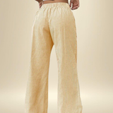Tatienne | Wide Leg Pants Elastic Waist Drawstring