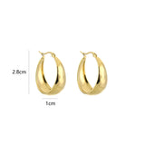 Aurielle Drop | Gold Teardrop Hoop Earrings