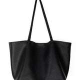 Pure Carry | Minimal Soft Leather Tote with Large Capacity