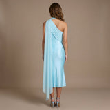 Celestine Amoura | One Shoulder Wedding Guest Midi Dress