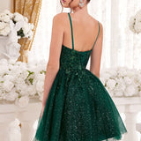 Seraphina Fleur | A-Line Floral Appliqué Cocktail Dress