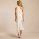 Celestine Amoura | One Shoulder Wedding Guest Midi Dress