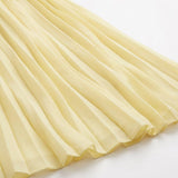 Celestine Flow | Pleated Halter Maxi Wedding Guest Dress