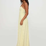Elysia Fleur | Floral Burnout Maxi Wedding Guest Dress